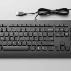 Lenovo Wired USB Desktop Keyboard (Heavy-Duty & Premium Business Class) – Refurbished
