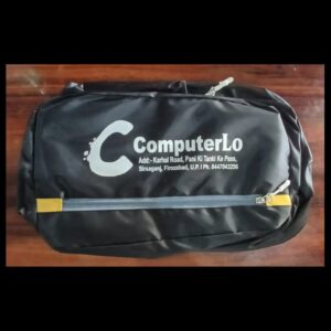Computerlo Premium Casual Laptop Backpack | Black Water-Resistant Stylish College and Office Bag with Front Zip Pocket